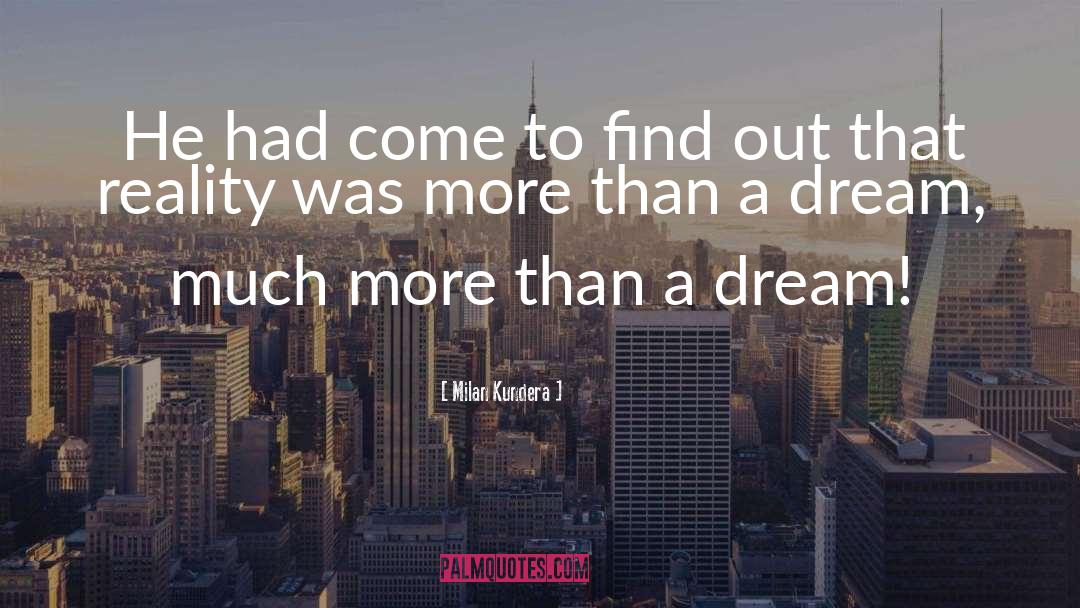 Dream Reality quotes by Milan Kundera