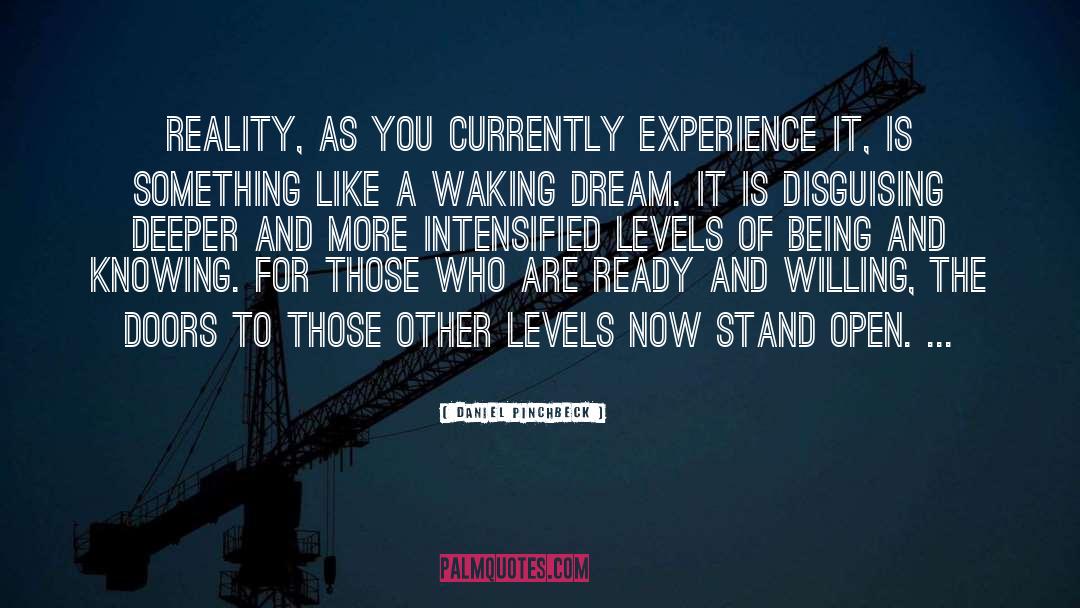 Dream Reality quotes by Daniel Pinchbeck