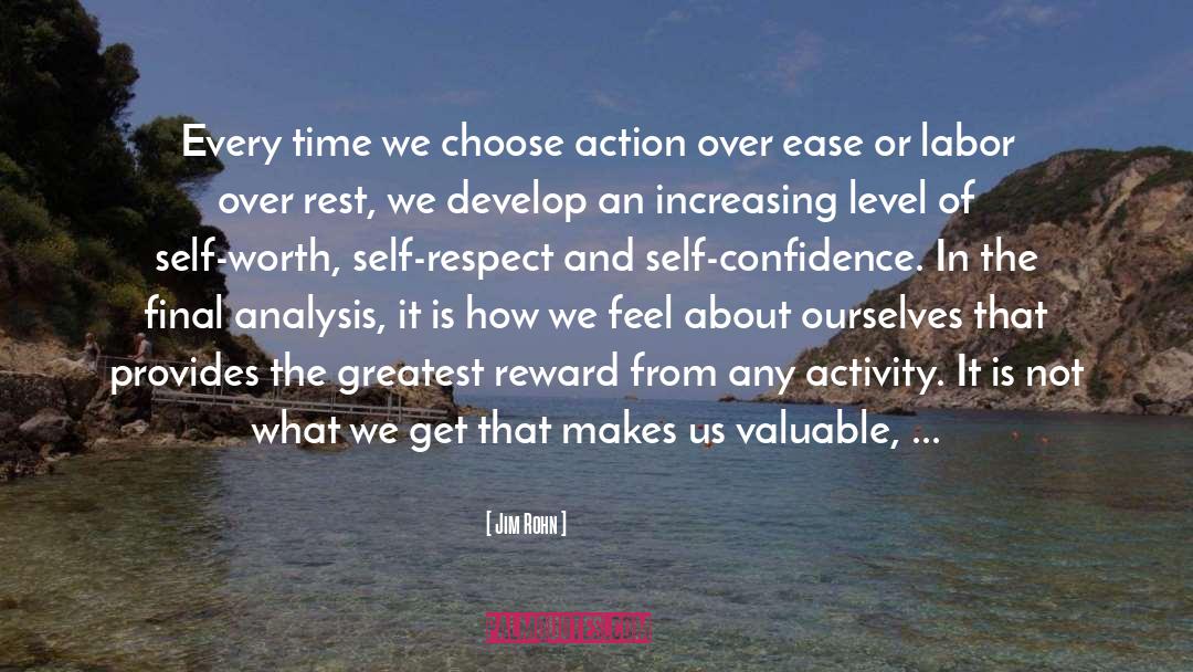 Dream Self Confidence quotes by Jim Rohn