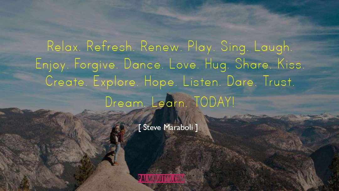 Dream Sing Possibilities quotes by Steve Maraboli