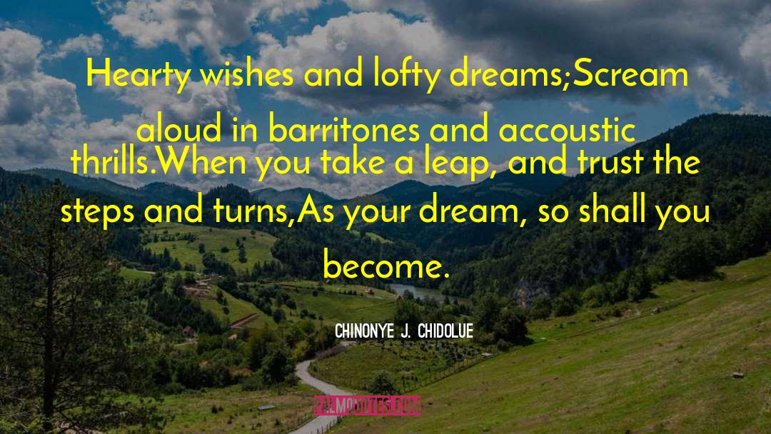 Dream When You Are Awake quotes by Chinonye J. Chidolue