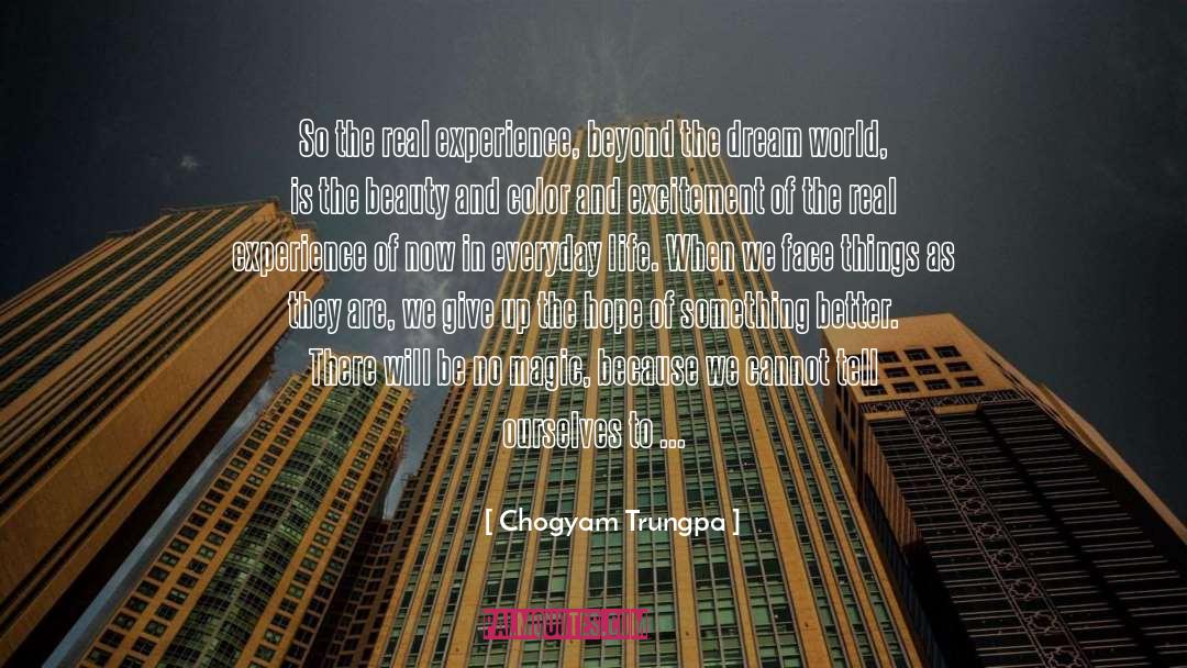 Dream World quotes by Chogyam Trungpa