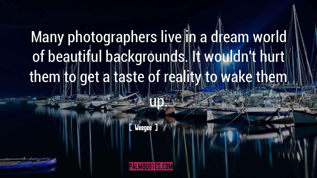 Dream World quotes by Weegee