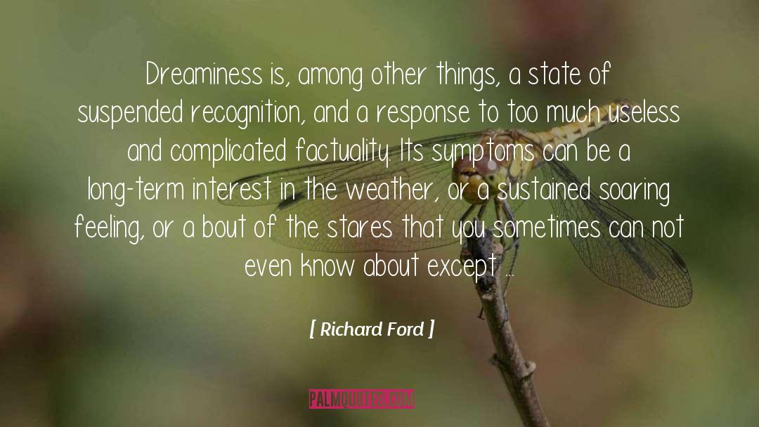 Dreaminess quotes by Richard Ford