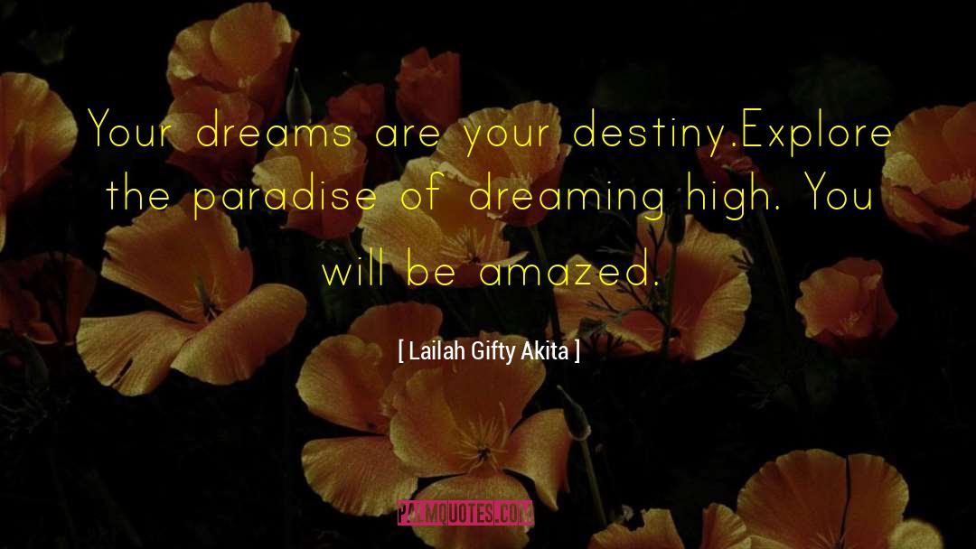 Dreaming High quotes by Lailah Gifty Akita