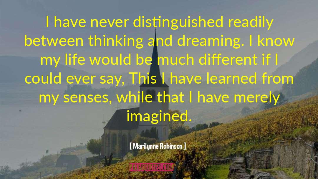 Dreaming High quotes by Marilynne Robinson