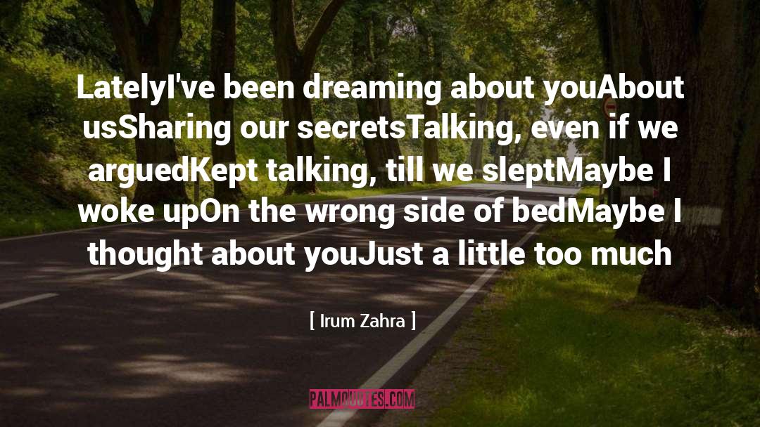 Dreaming quotes by Irum Zahra