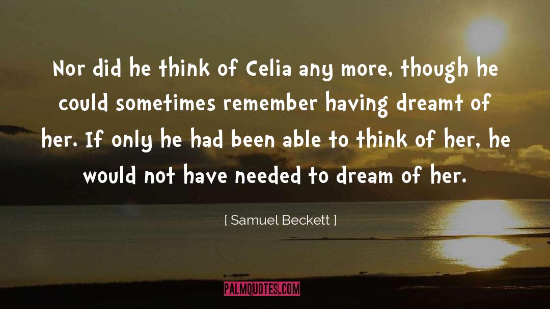 Dreams Love quotes by Samuel Beckett