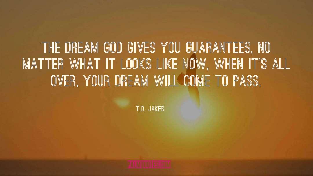 Dreams Remain Dreams quotes by T.D. Jakes