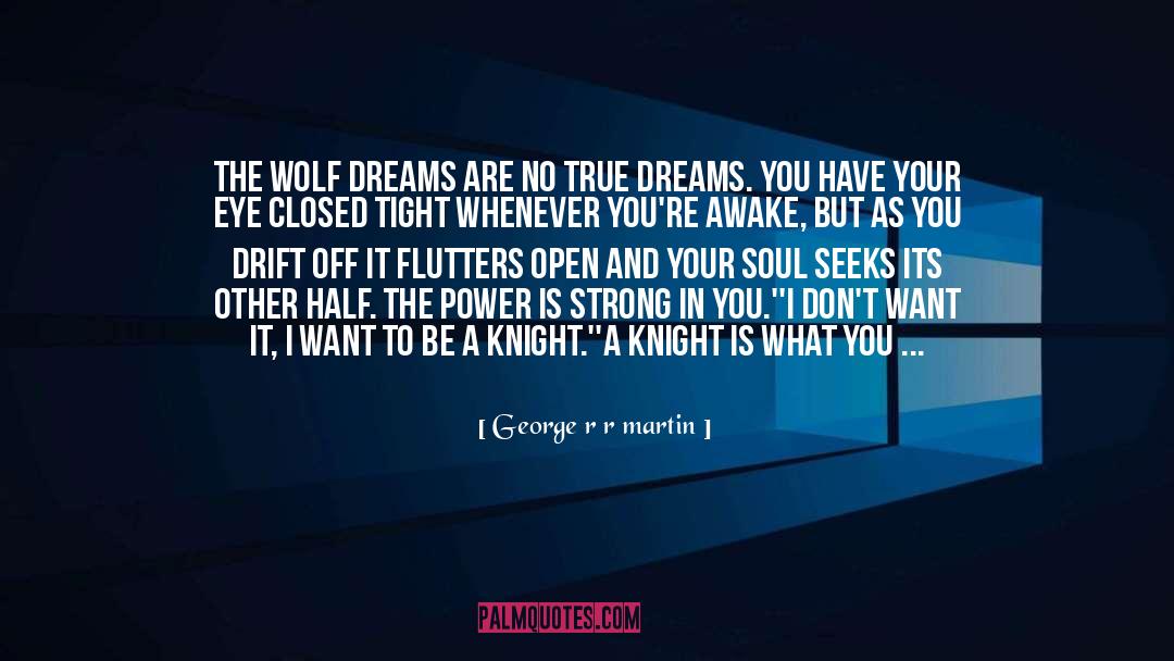 Dreams You Have quotes by George R R Martin