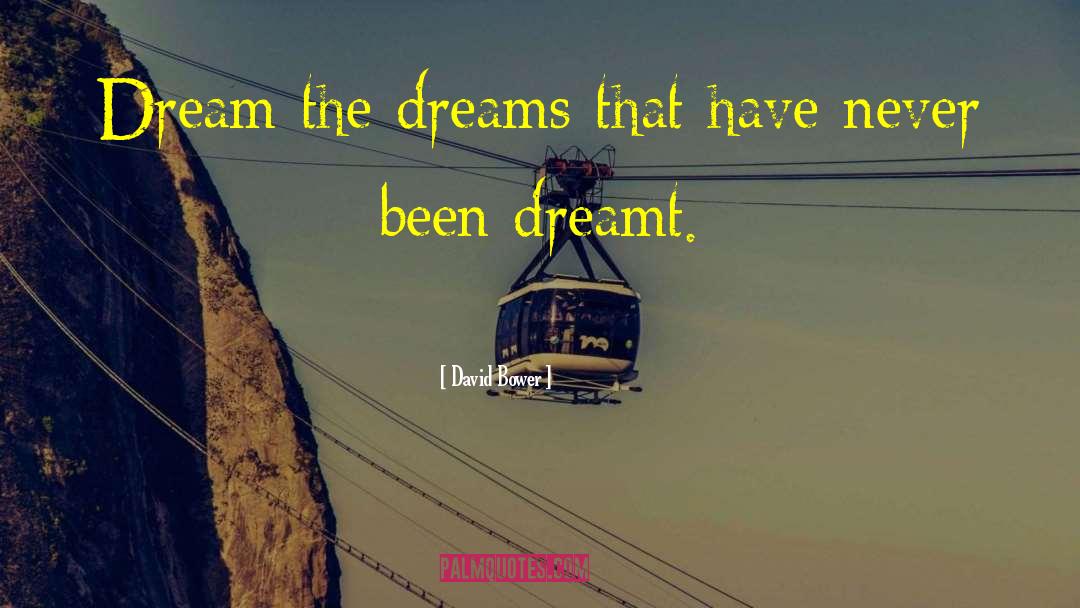 Dreamt quotes by David Bower