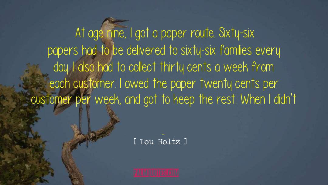 Drewsen Paper quotes by Lou Holtz