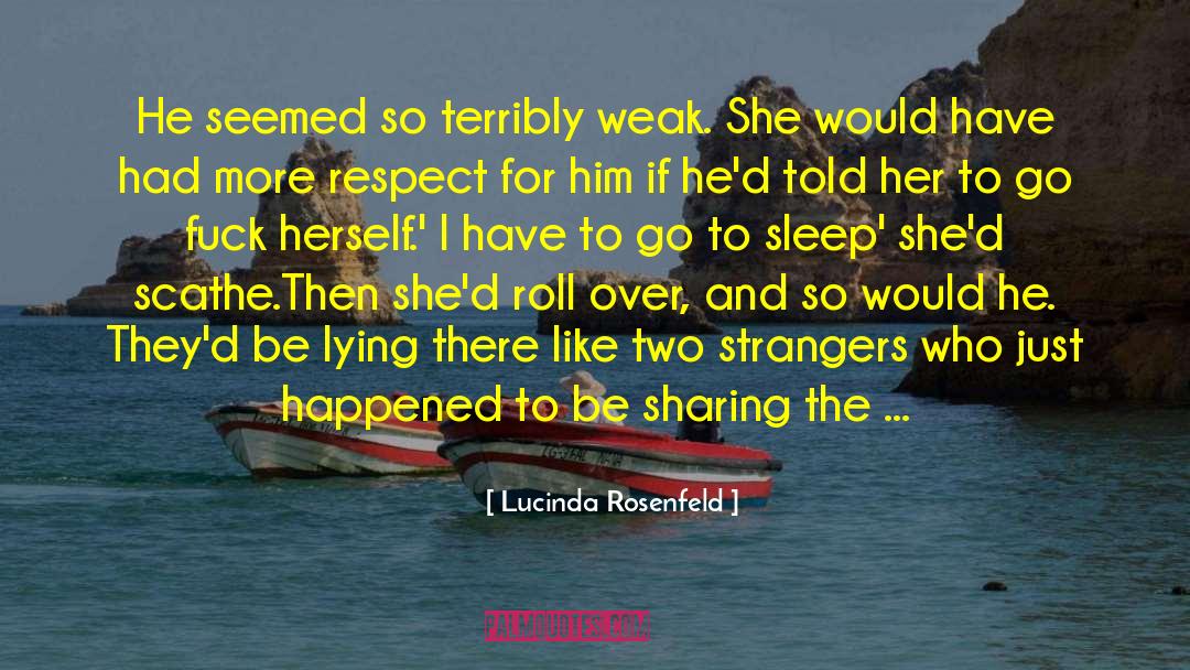 Drifting Apart quotes by Lucinda Rosenfeld