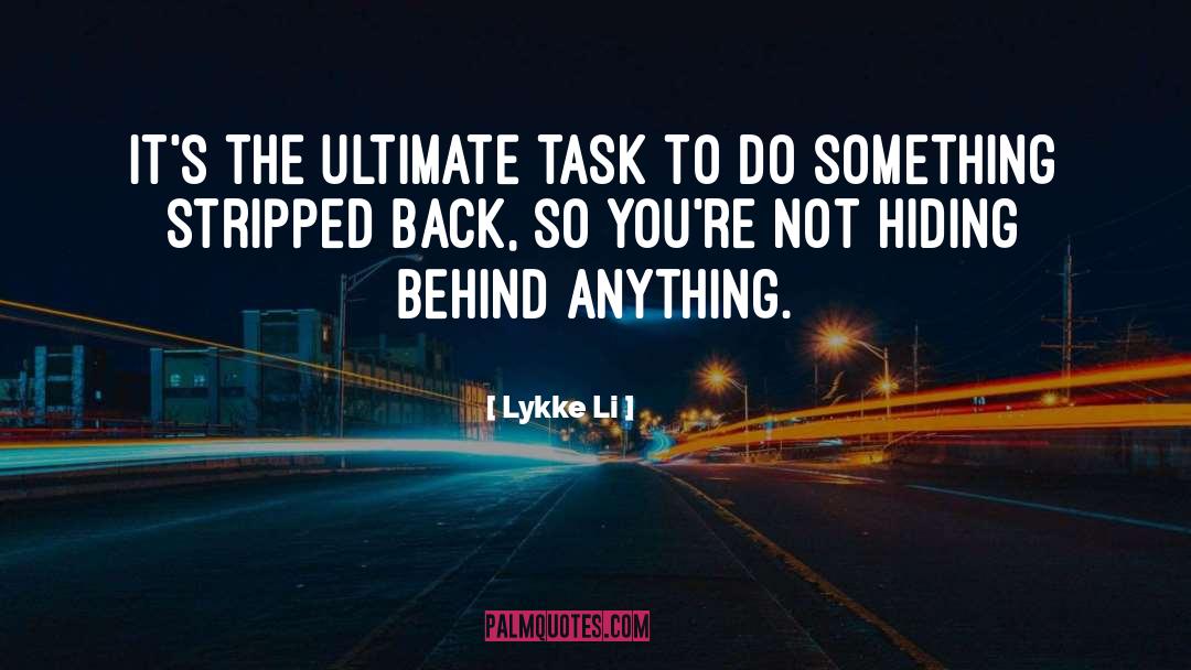 Drifting Back quotes by Lykke Li