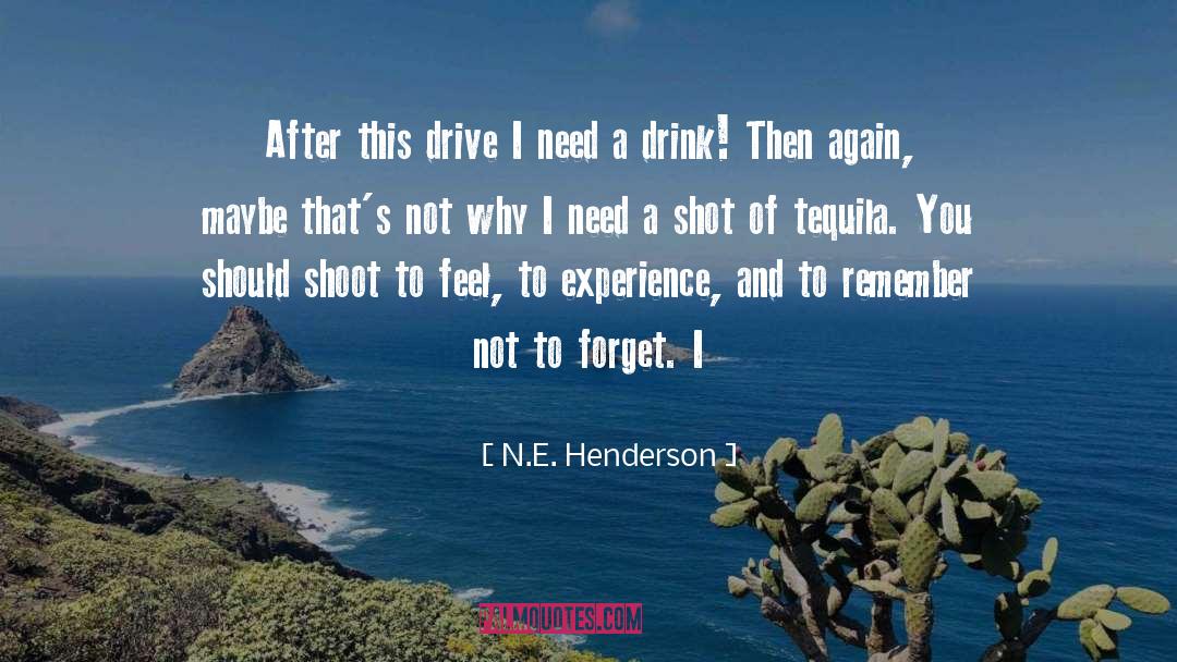 Drink quotes by N.E. Henderson