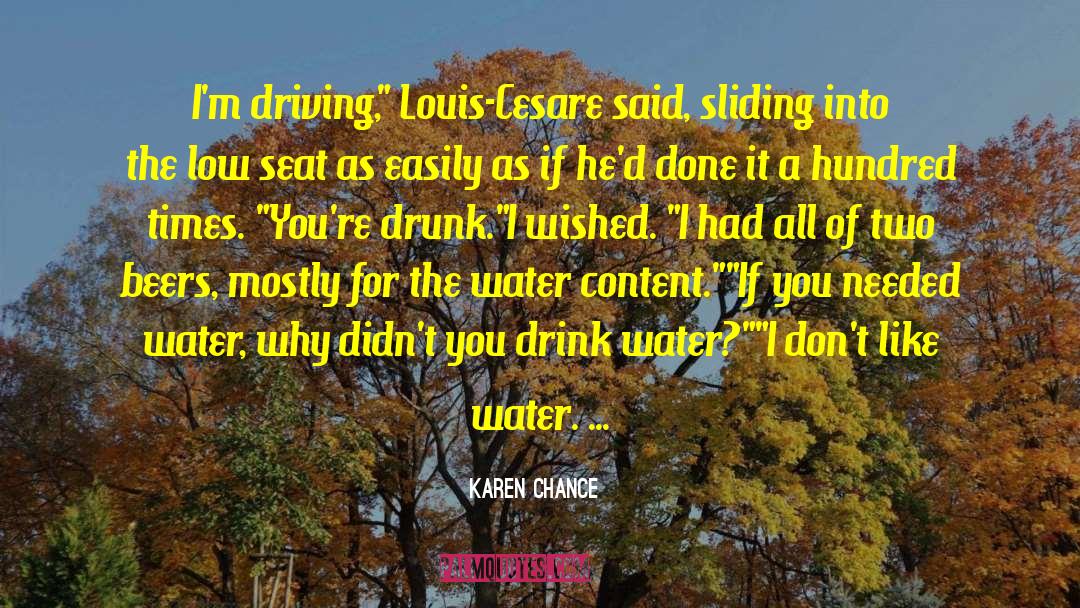 Drink Water quotes by Karen Chance