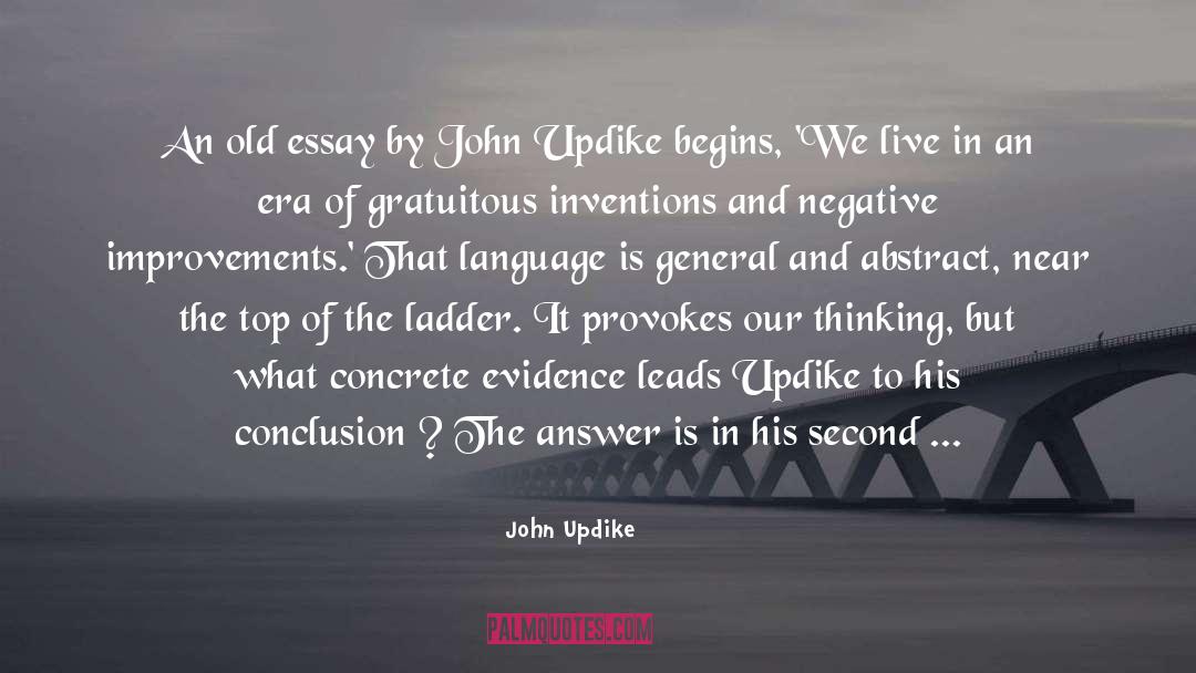 Drinking Beer quotes by John Updike