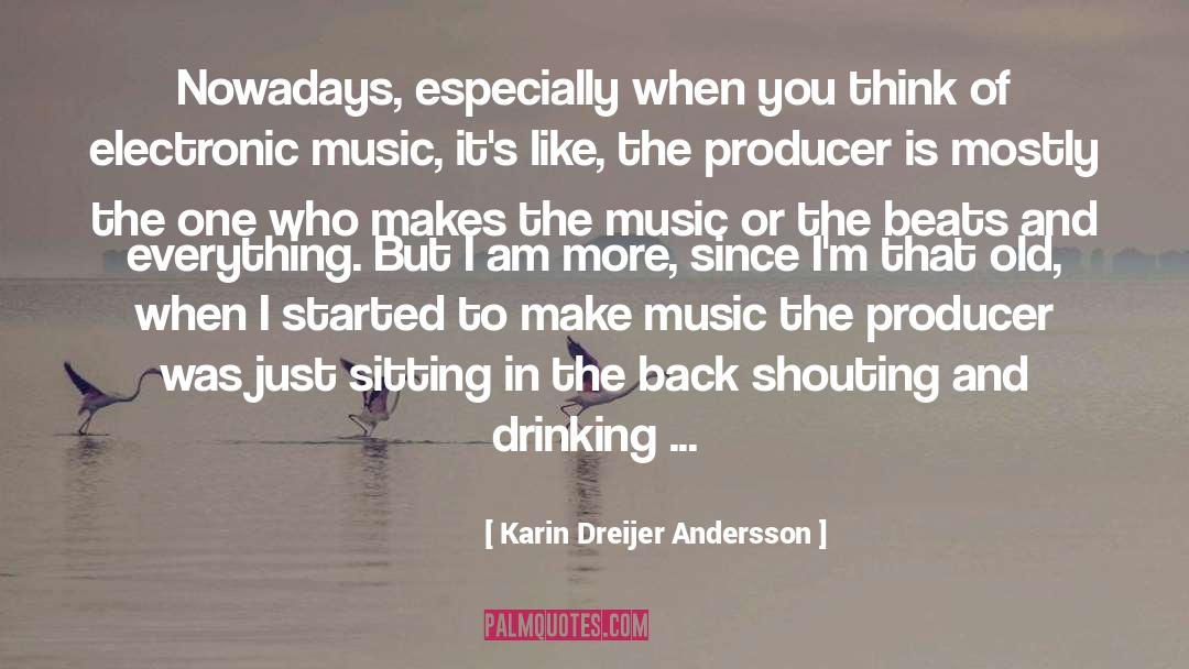 Drinking Beer quotes by Karin Dreijer Andersson