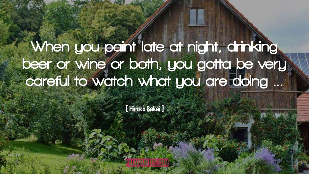 Drinking Funny quotes by Hiroko Sakai