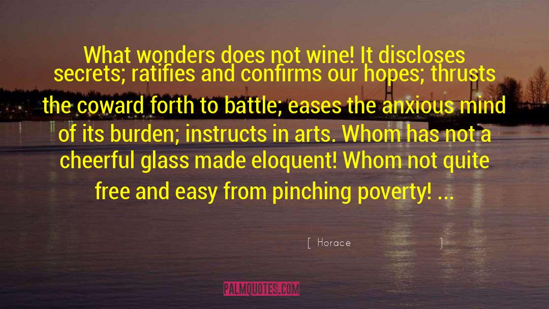 Drinking Glasses quotes by Horace