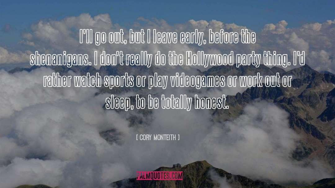 Drinking Party quotes by Cory Monteith