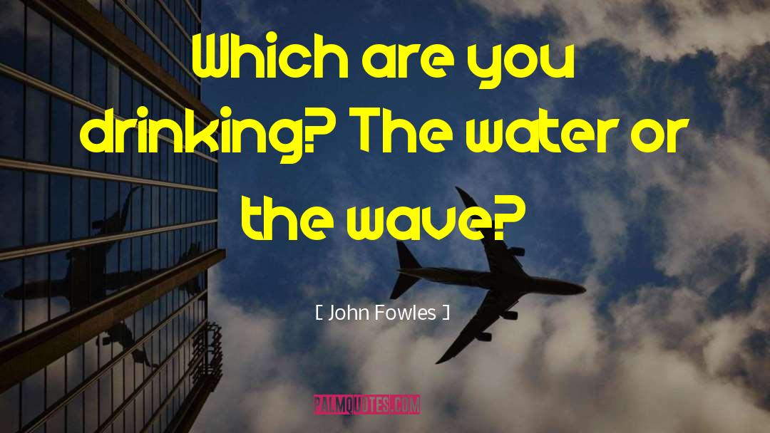 Drinking Water quotes by John Fowles