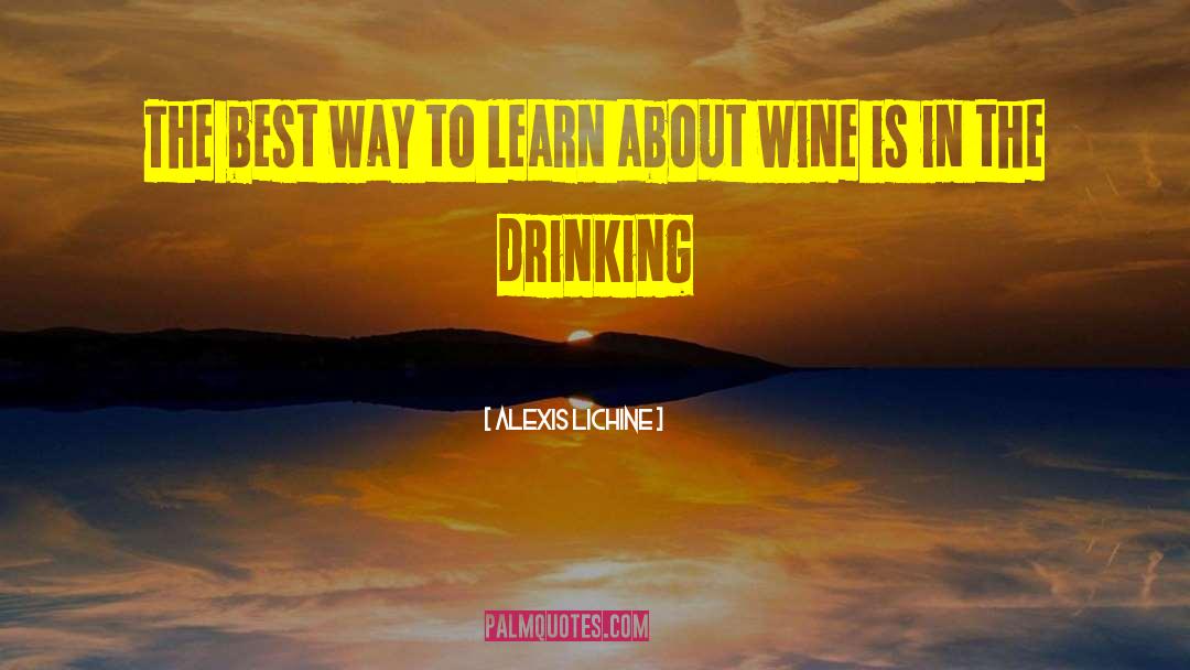 Drinking Wine quotes by Alexis Lichine