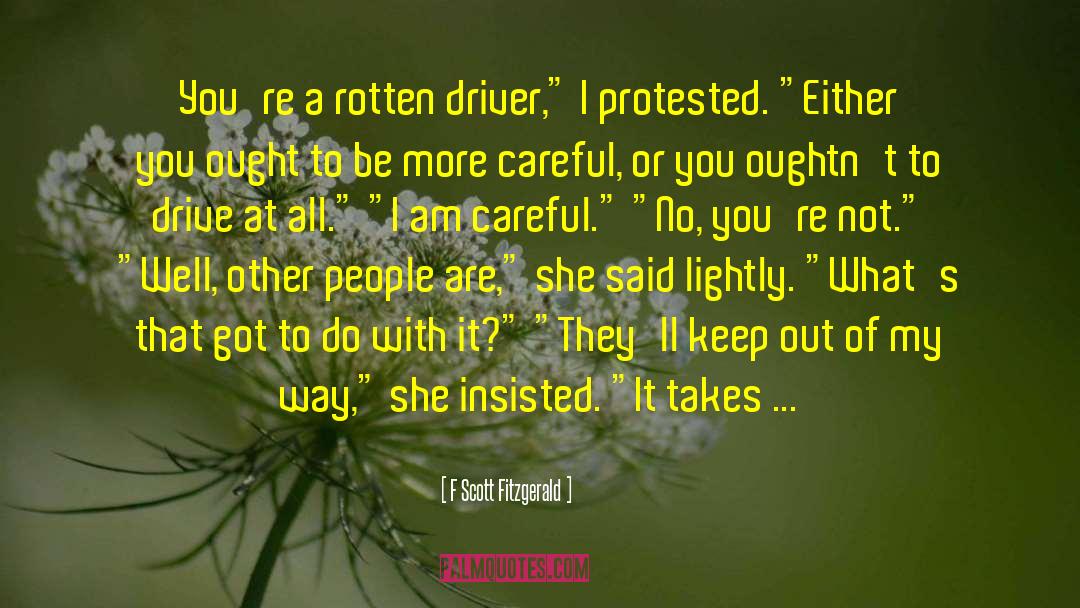 Driver S Lisence quotes by F Scott Fitzgerald