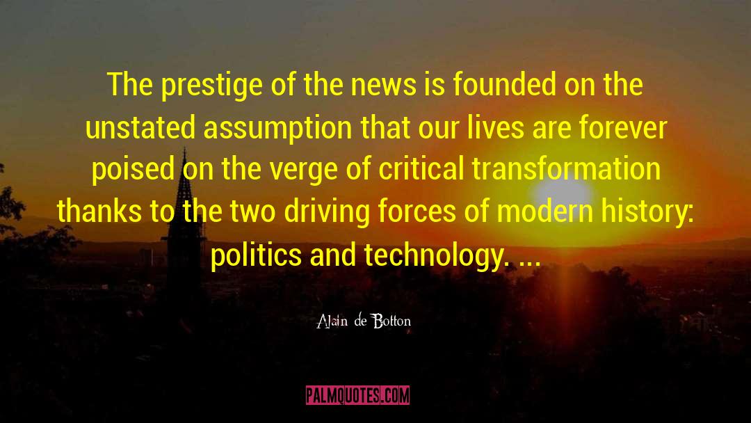 Driving Forces quotes by Alain De Botton