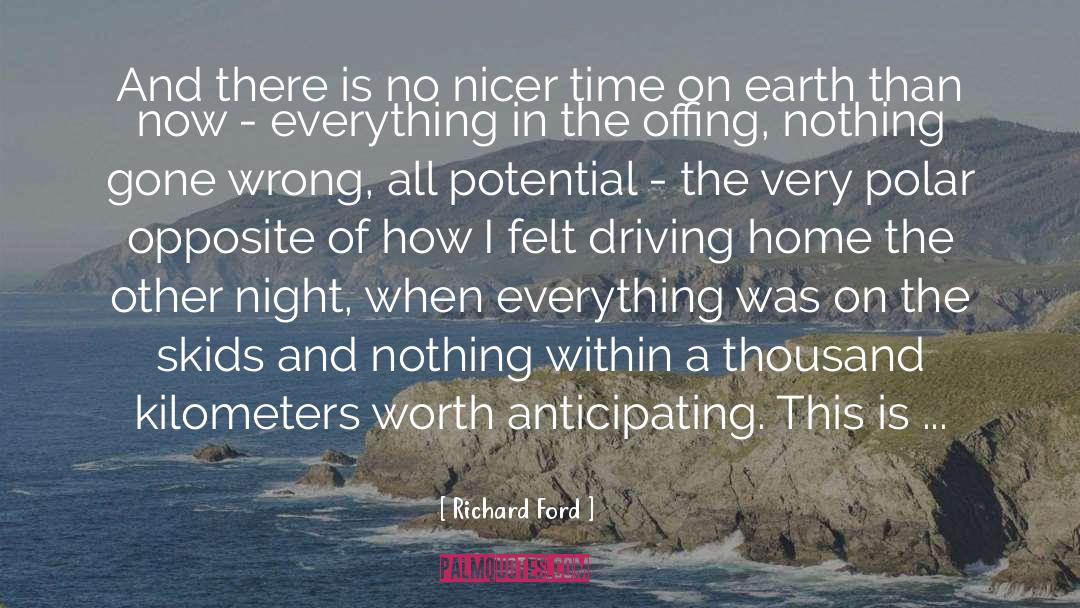 Driving Home quotes by Richard Ford