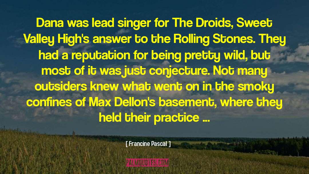 Droids quotes by Francine Pascal