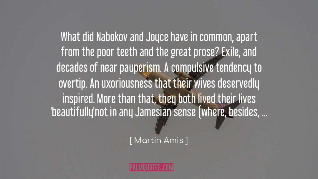 Droll quotes by Martin Amis