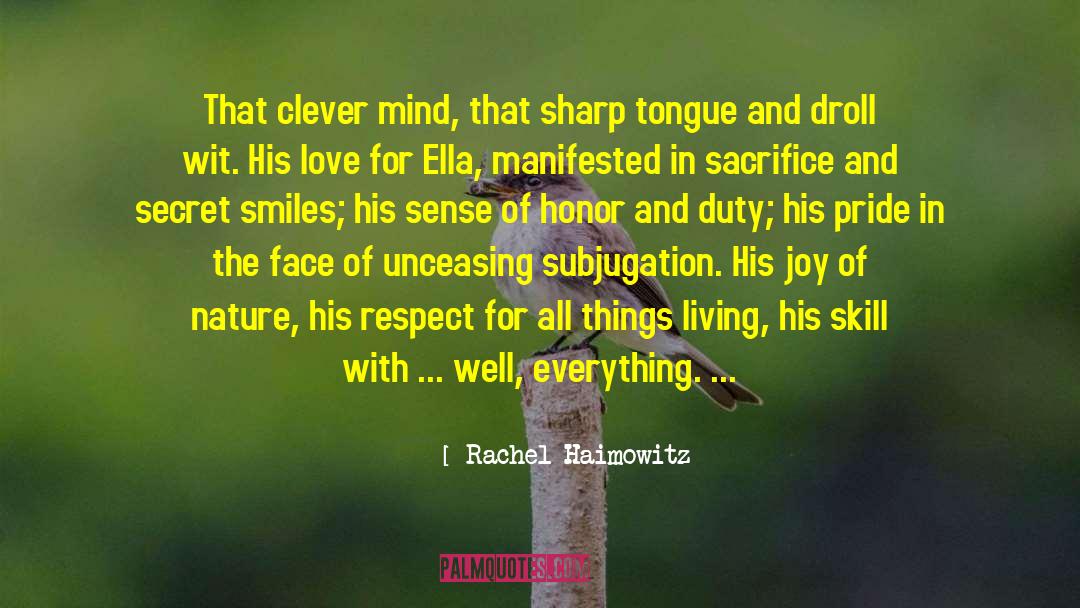 Droll quotes by Rachel Haimowitz