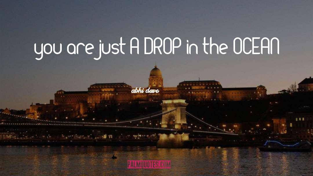 Drop In The Ocean quotes by Abhi Dave