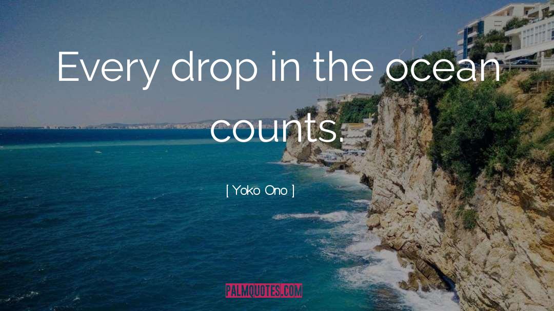 Drop Of Water quotes by Yoko Ono