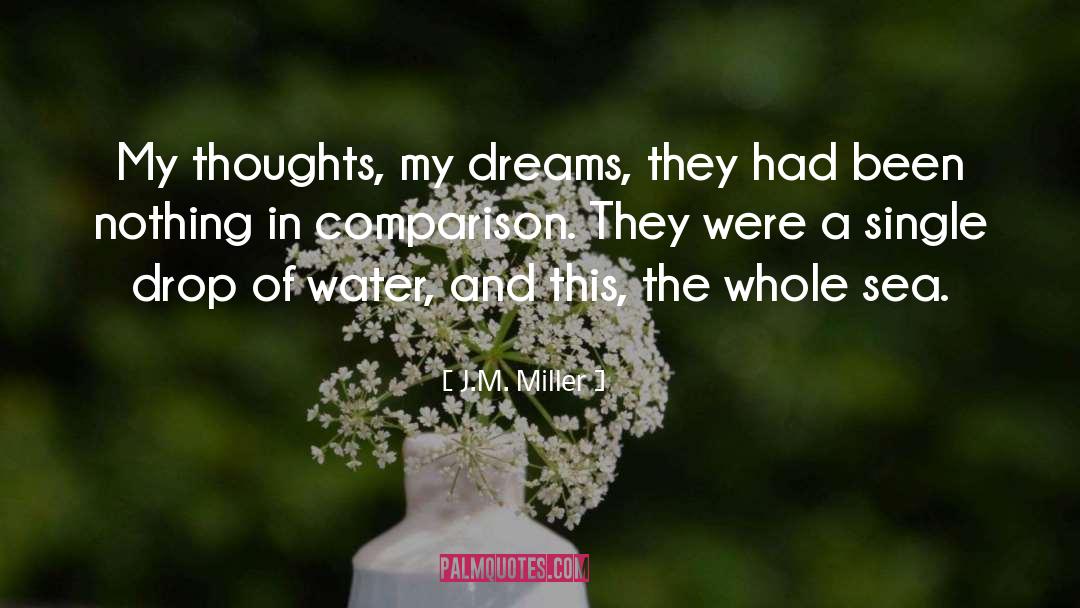 Drop Of Water quotes by J.M. Miller