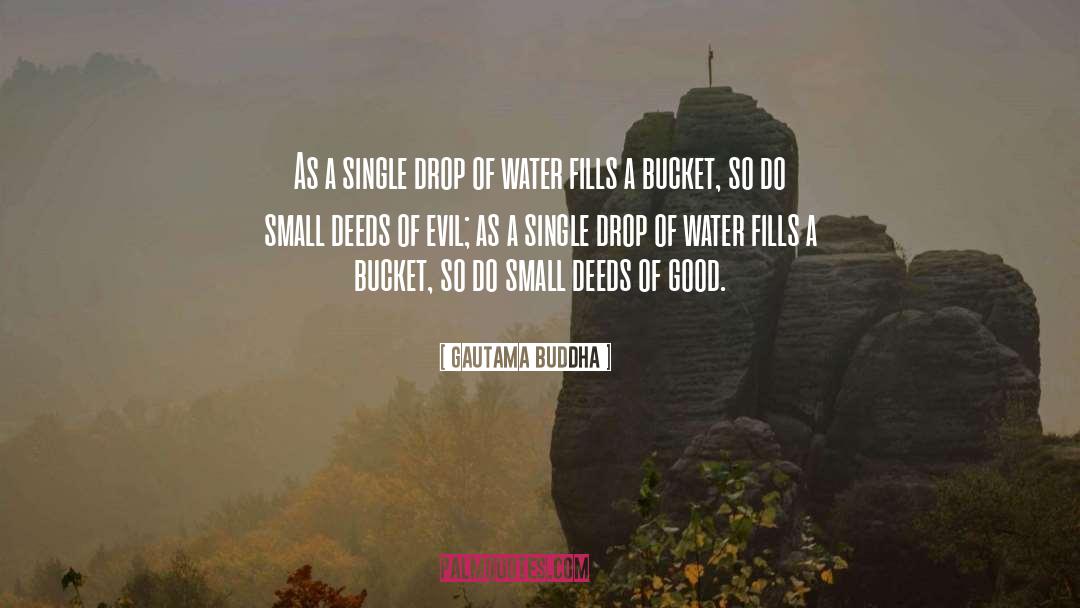 Drop Of Water quotes by Gautama Buddha