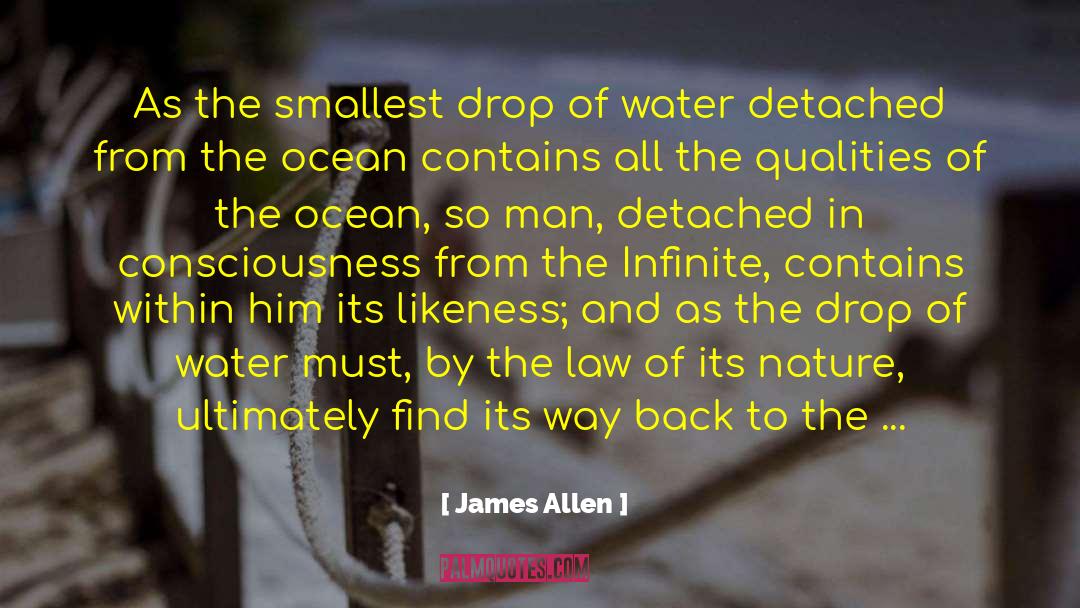 Drop Of Water quotes by James Allen