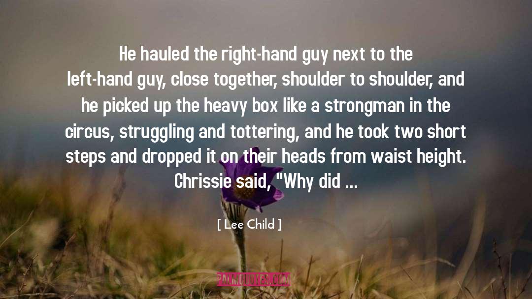 Dropped quotes by Lee Child