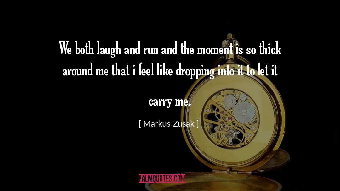 Dropping quotes by Markus Zusak