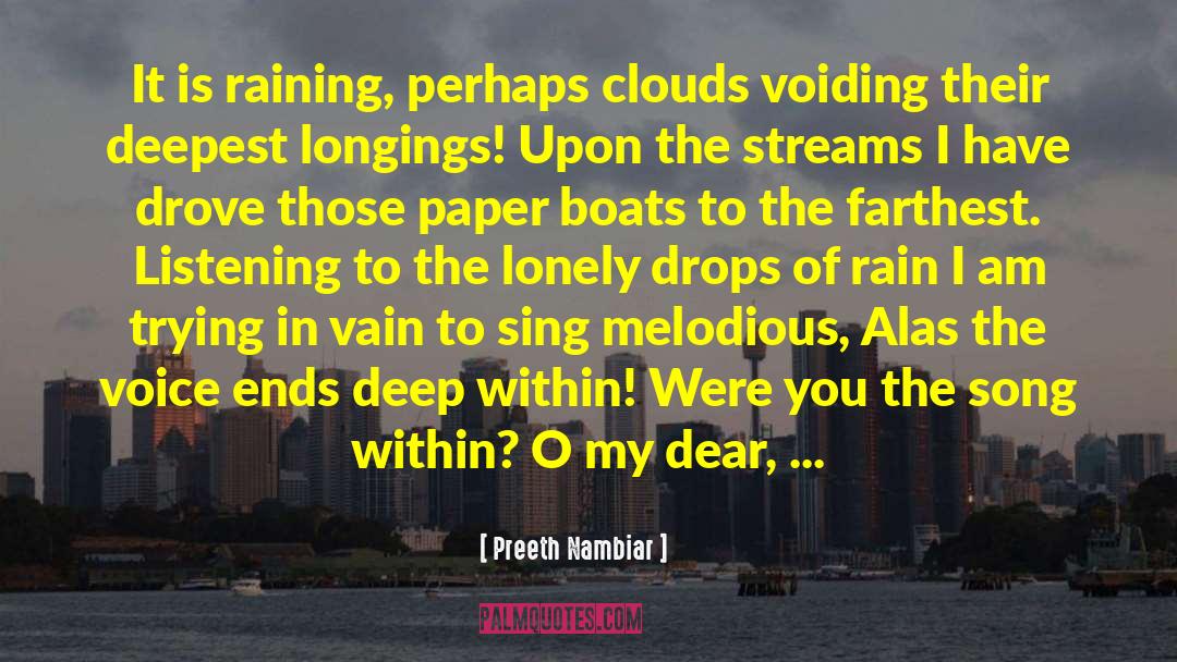 Drops Of Rain quotes by Preeth Nambiar