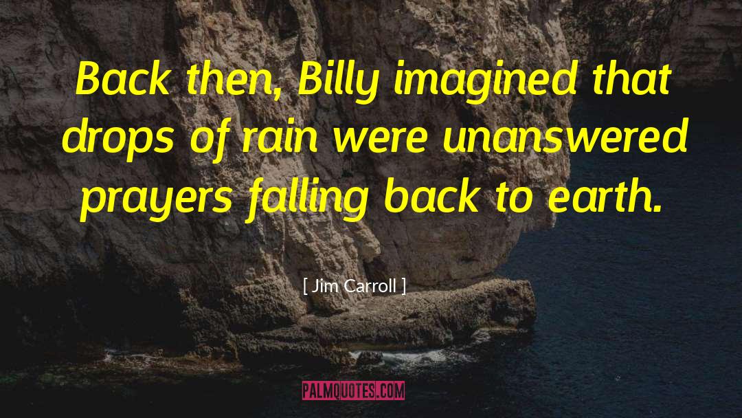 Drops Of Rain quotes by Jim Carroll