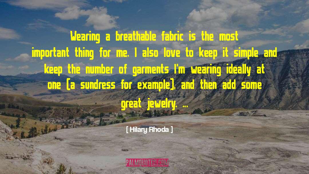 Droste Jewelry quotes by Hilary Rhoda