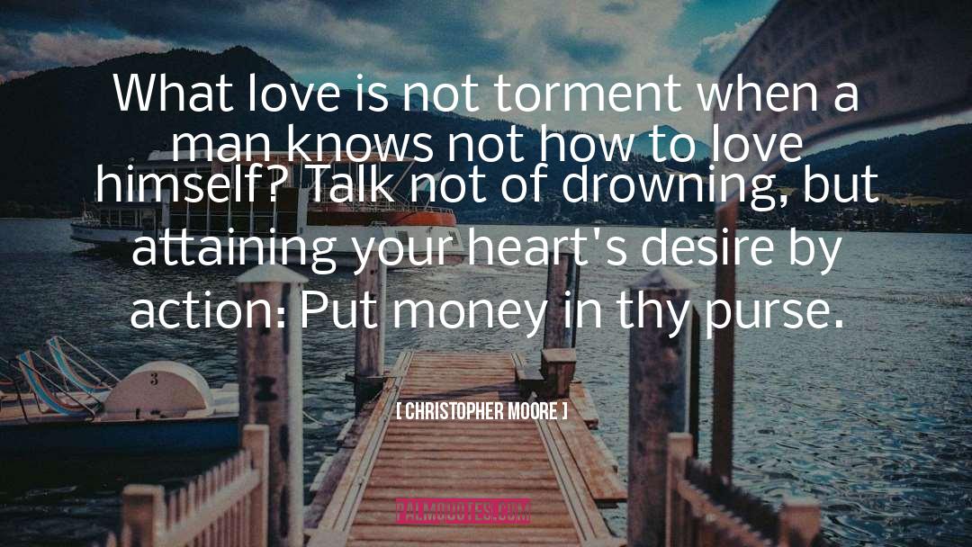Drowning quotes by Christopher Moore