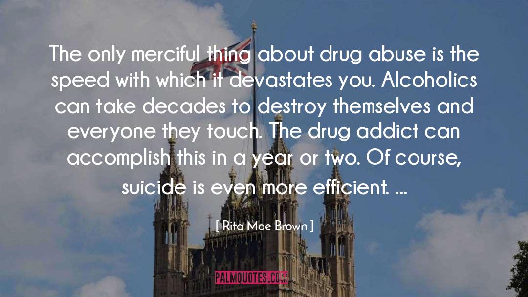 Drug Abuse quotes by Rita Mae Brown