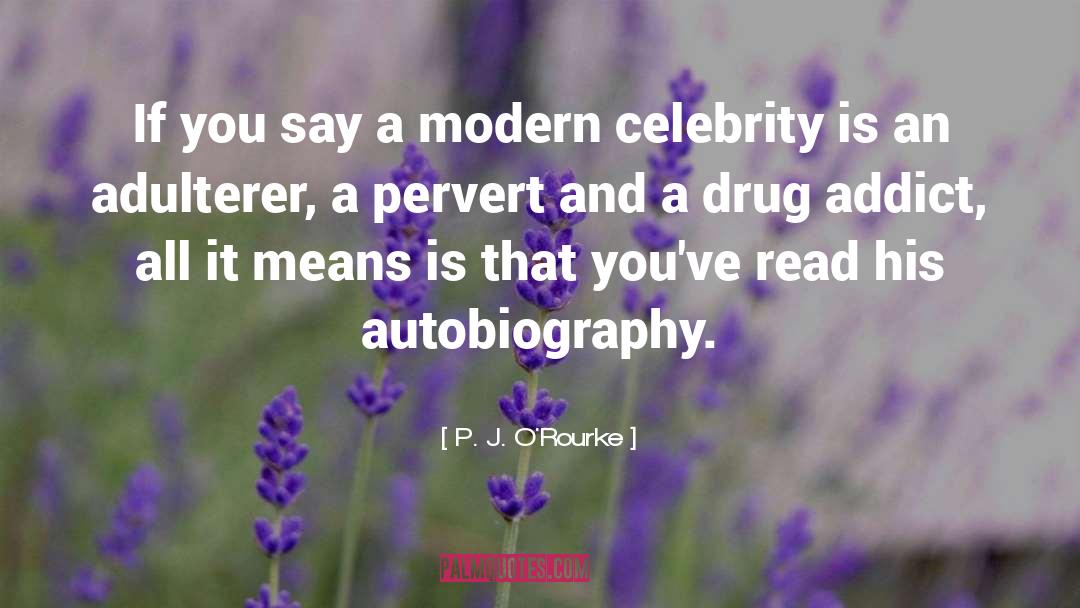 Drug Addict quotes by P. J. O'Rourke