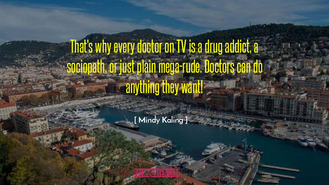 Drug Addict quotes by Mindy Kaling