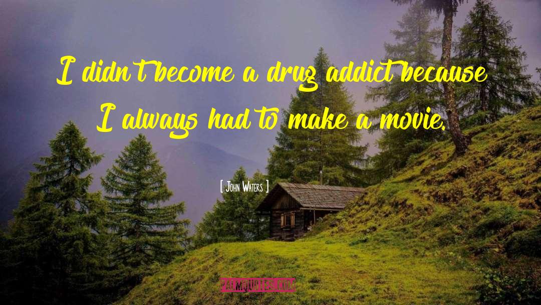 Drug Addict quotes by John Waters