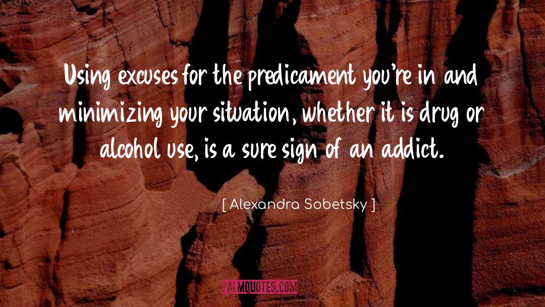 Drug Addiction quotes by Alexandra Sobetsky