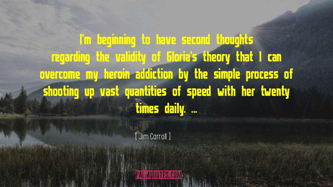 Drug Addiction Recovery quotes by Jim Carroll